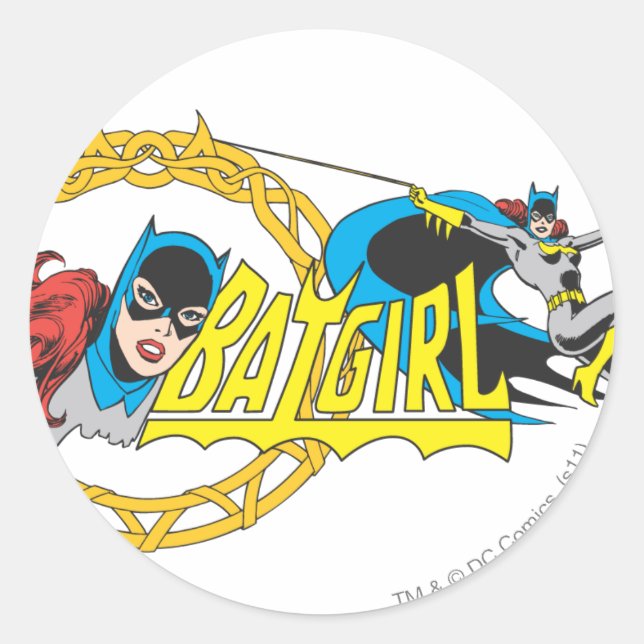 Sticker Rond Batgirl Display (Devant)