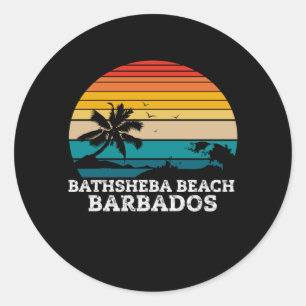 STICKER ROND BATHSHEBA BEACH BARBADOS