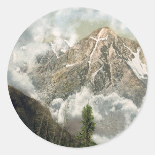 Sticker Rond Bâti du Colorado croisé saint