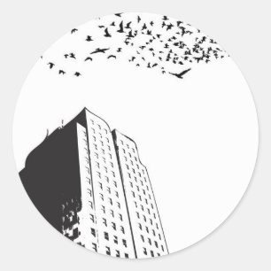 Sticker Rond Bâtiment