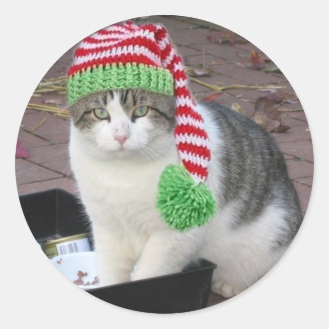 STICKER ROND BÂTIMENT DE NOËL DE FATBOU (Devant)