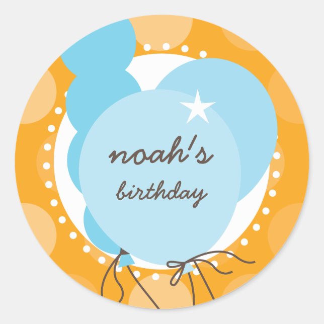 Sticker Rond BÂTIMENTS :: ballons 1 (Devant)