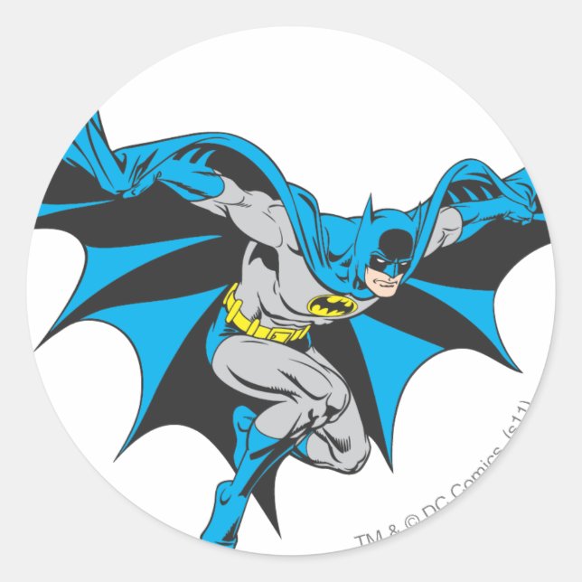 Sticker Rond Batman Crouches (Devant)