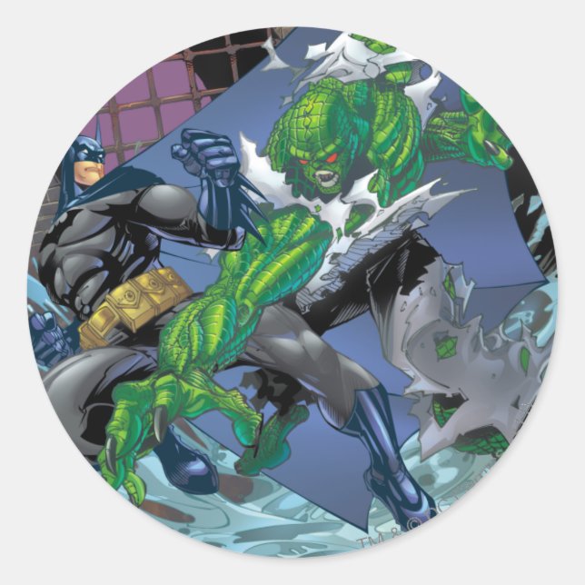 Sticker Rond Batman - Killer Croc (Devant)
