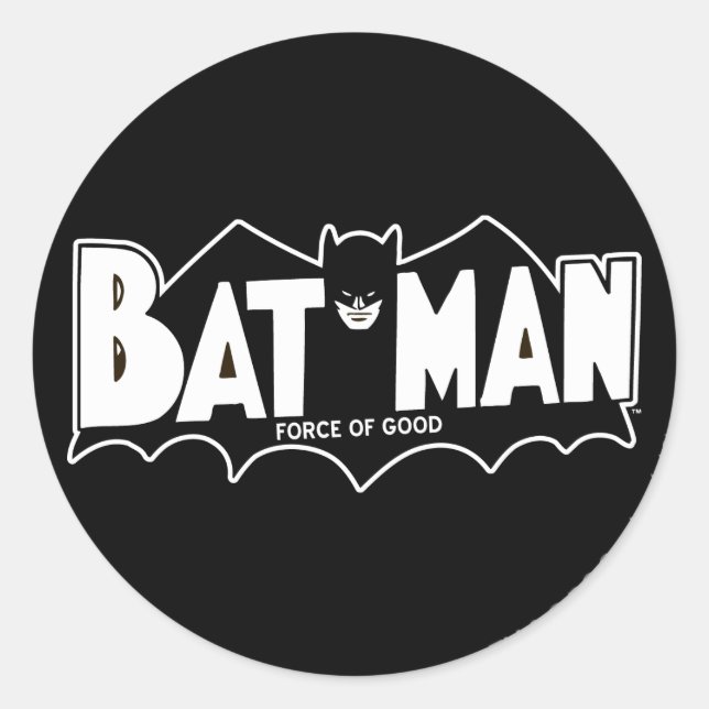 Sticker Rond Batman | Logo Force of Good 60s (Devant)