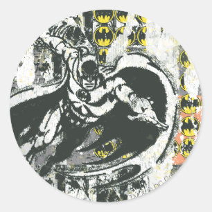 Sticker Rond Batman - Rise Up Collage 1