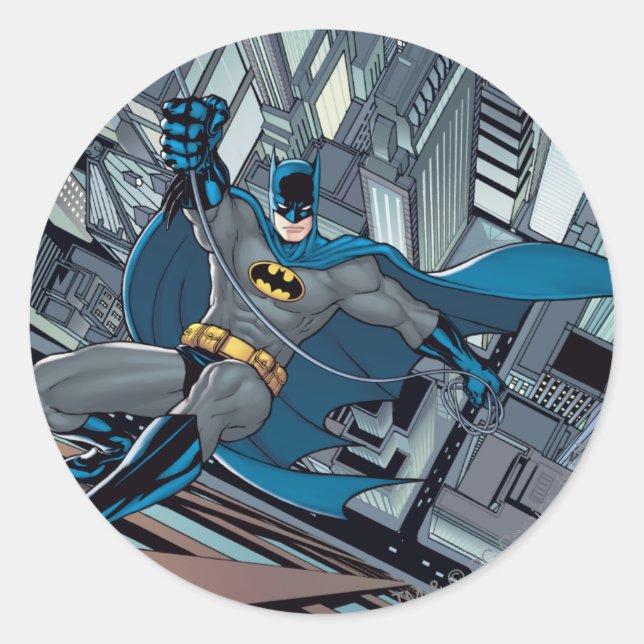 Sticker Rond Batman Scenes - Scaling Wall (Devant)