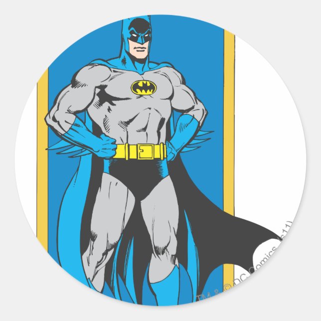 Sticker Rond Batman Stands 2 (Devant)