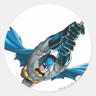 Sticker Rond Batman Swings from Rope