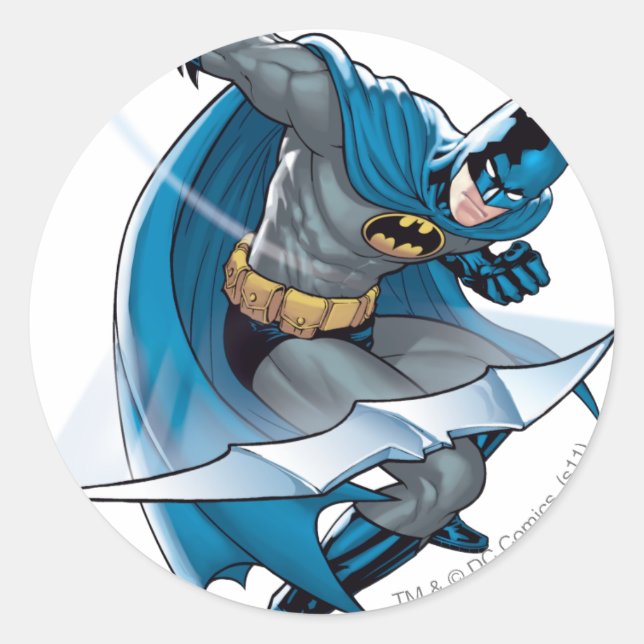 Sticker Rond Batman Throwing Star (Devant)