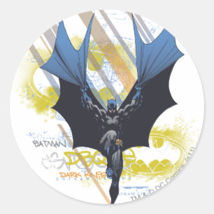 Sticker Rond Batman Urban Legends - Graffiti Chevalier foncé