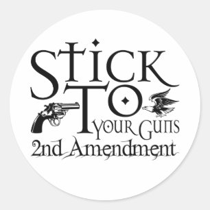 Sticker Rond Bâton à vos armes à feu