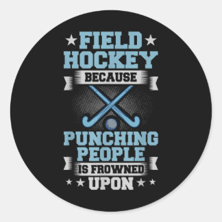 Sticker Rond Bâton de hockey sur gazon Entraînement de joueur d