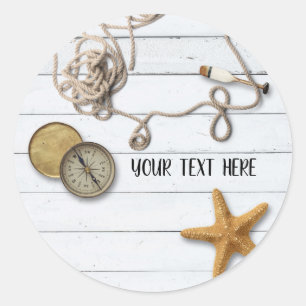 Sticker Rond Bâton de plage