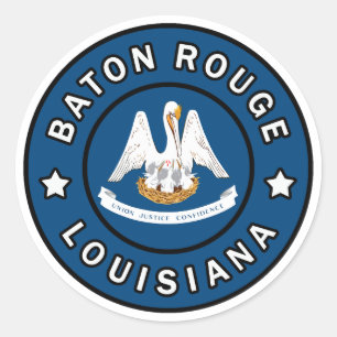 Sticker Rond Baton Rouge Louisiane