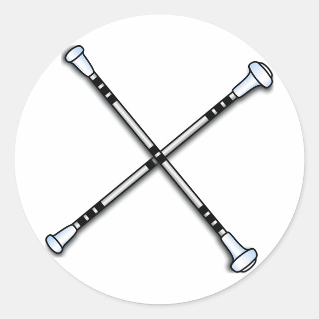 Sticker Rond Baton/Twirling (Devant)