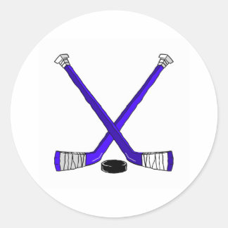 Sticker Rond Bâtons de hockey