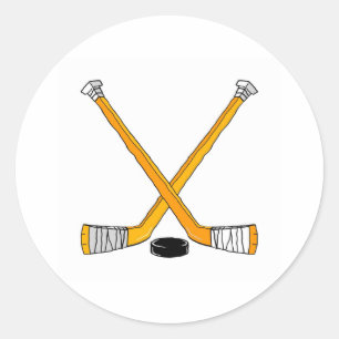 Sticker Rond Bâtons de hockey