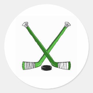 Sticker Rond Bâtons de hockey