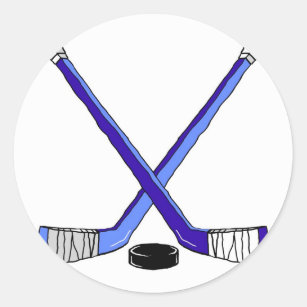 Sticker Rond Bâtons de hockey