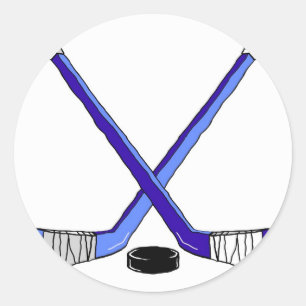 Sticker Rond Bâtons de hockey
