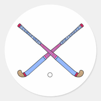 Sticker Rond Bâtons de hockey sur gazon