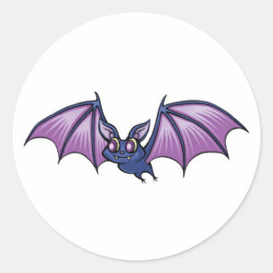 Sticker Rond batte vampire