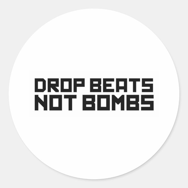 Sticker Rond Batterie de largage pas de bombes 3 (Devant)
