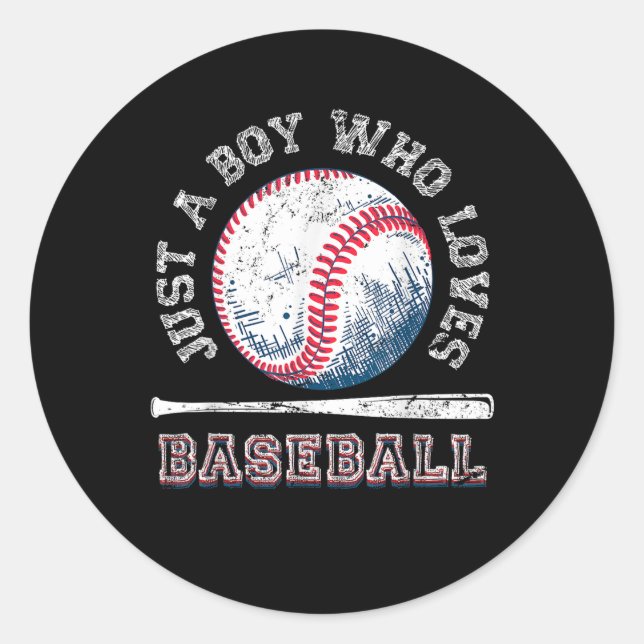 Sticker Rond Batterie des joueurs américains de baseball amateu (Devant)