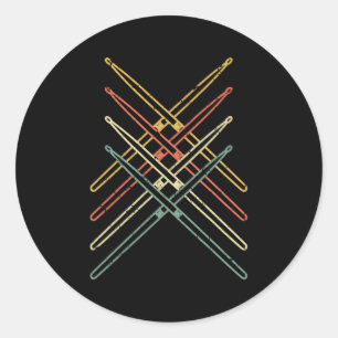 Sticker Rond Batterie tambour tambour