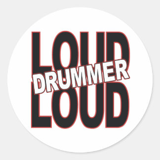 Sticker Rond Batteur Loud