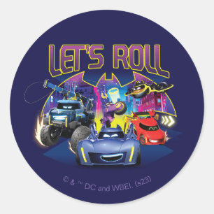 Sticker Rond Batwheel™ Team - Let's Roll