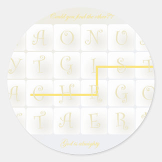 Sticker Rond bavarder le christ