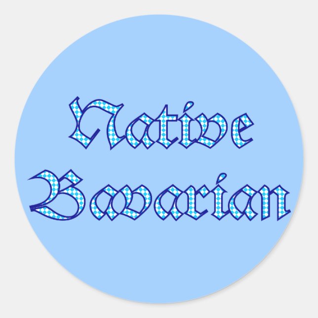 Sticker Rond Bavarian bavarois (Devant)