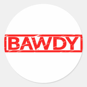 Sticker Rond Bawdy Stamp