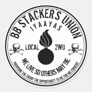 Sticker Rond BB Stacker's Union Slap
