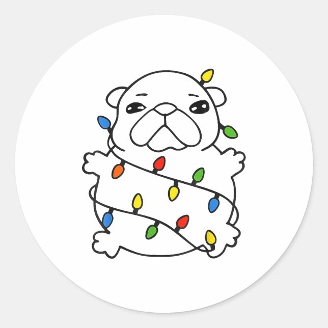 Sticker Rond Bble Meme Christmas Funny I Am Bble Wash My Belly  (Devant)