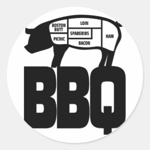 STICKER ROND BBQ