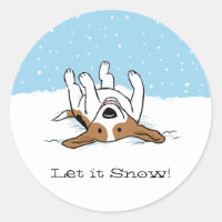 Beagle laissez-le neiger | Fêtes de Noël de chien