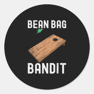 Sticker Rond Bean Bag Bandit Cornhole