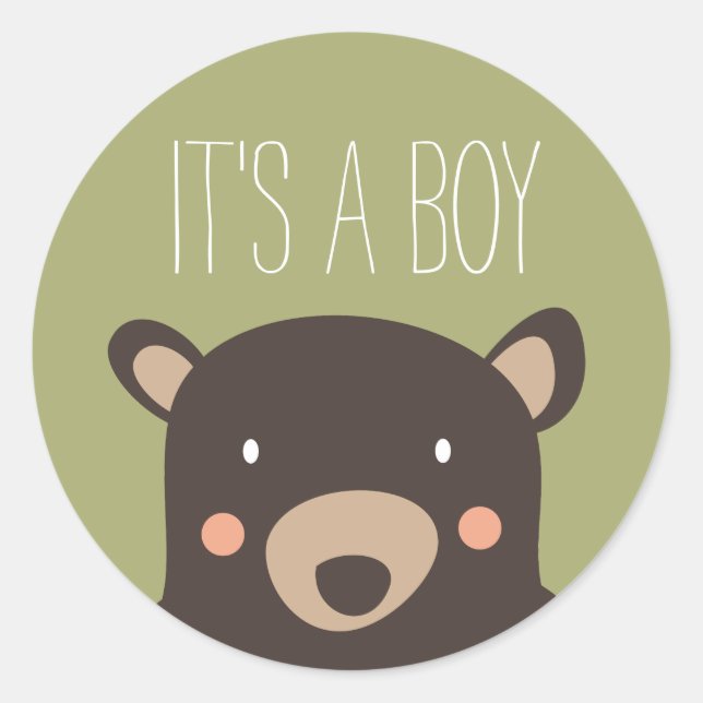 Sticker Rond Bear Cub (Devant)