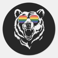 Bear Gay LGBTQ Rainbow Lunettes de soleil Pride Dr