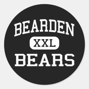 Sticker Rond Bearden - Ours - Lycée - Bearden Arkansas