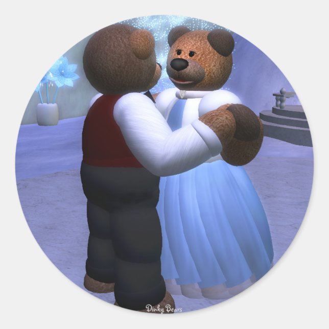 Sticker Rond Bears Dinky Christmas Ball (Devant)