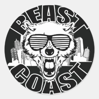 Sticker rond Beast Coast