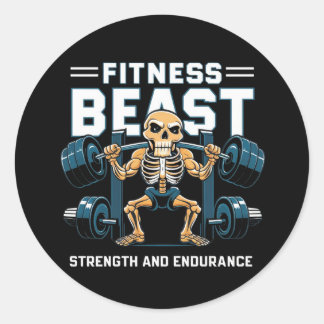 Sticker Rond Beast Fitness