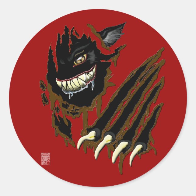 Sticker Rond beastie (Devant)