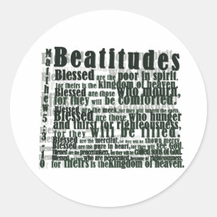 STICKER ROND BEATITUDES