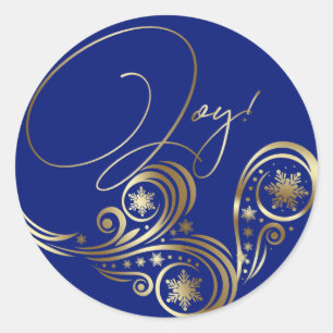 Sticker Rond Beau Imaginaire Noël Unicorne