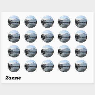 Sticker Rond Beau mont Fuji